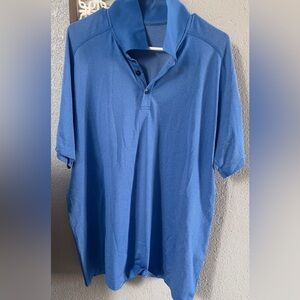 Men’s size XXL Lululemon light blue dry fit polo shirt